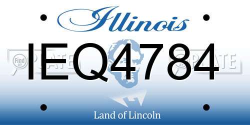 IEQ4784 Illinois License Plate