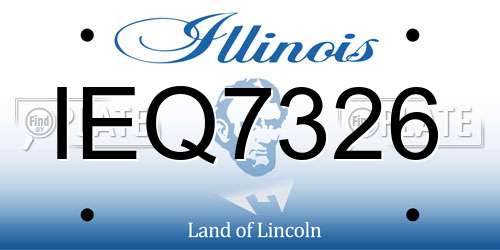 IEQ7326 Illinois License Plate