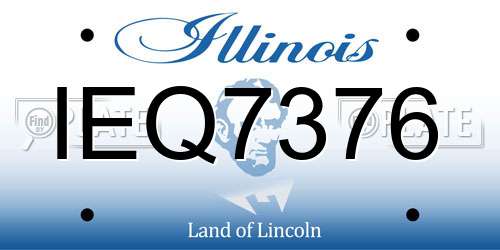 IEQ7376 Illinois License Plate