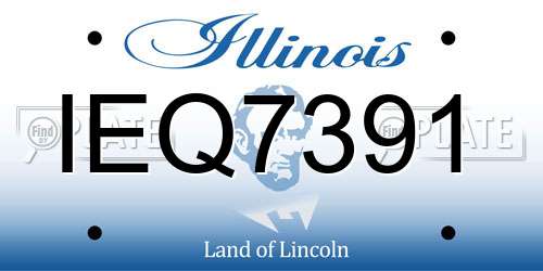 IEQ7391 Illinois License Plate
