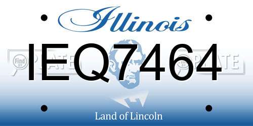 IEQ7464 Illinois License Plate