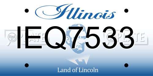IEQ7533 Illinois License Plate