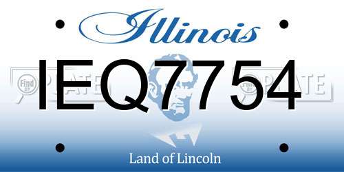 IEQ7754 Illinois License Plate