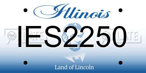 IES2250 Illinois License Plate