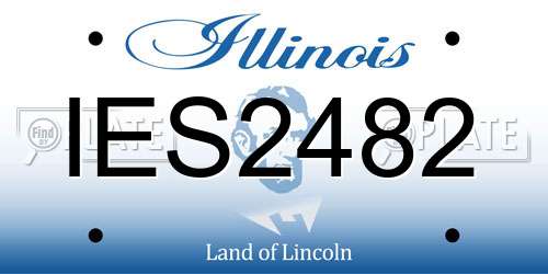 IES2482 Illinois License Plate