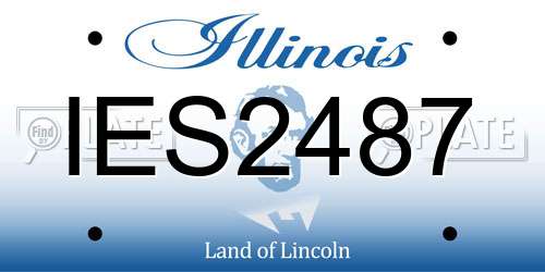 IES2487 Illinois License Plate