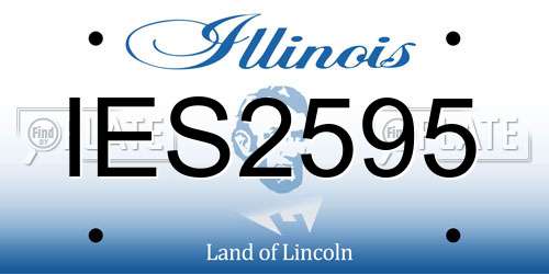 IES2595 Illinois License Plate