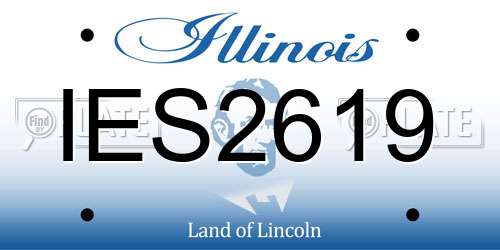 IES2619 Illinois License Plate