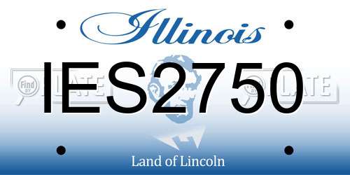 IES2750 Illinois License Plate