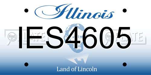 IES4605 Illinois License Plate