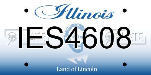IES4608 Illinois License Plate