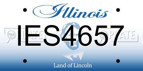 IES4657 Illinois License Plate