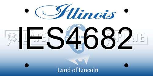 IES4682 Illinois License Plate