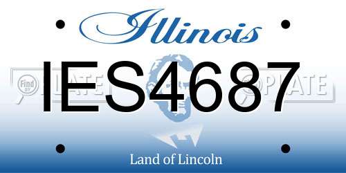 IES4687 Illinois License Plate