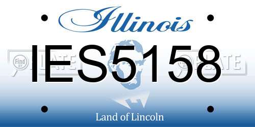 IES5158 Illinois License Plate
