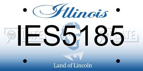 IES5185 Illinois License Plate