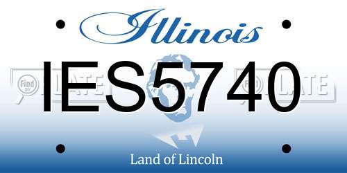 IES5740 Illinois License Plate