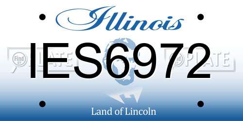 IES6972 Illinois License Plate