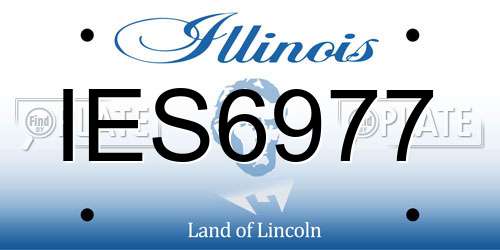 IES6977 Illinois License Plate
