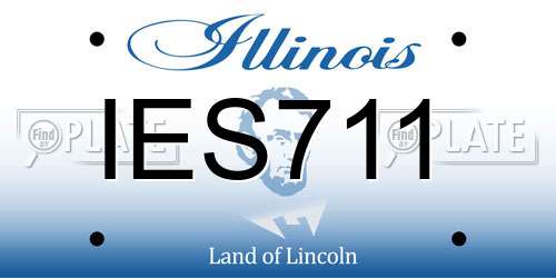 IES711 Illinois License Plate