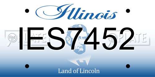IES7452 Illinois License Plate