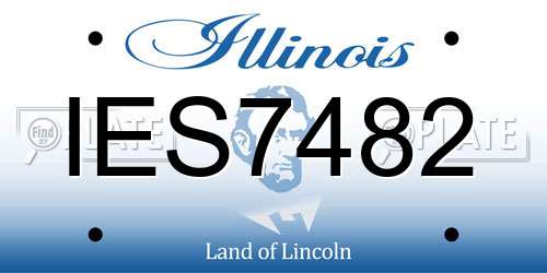IES7482 Illinois License Plate