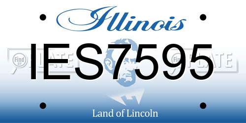 IES7595 Illinois License Plate