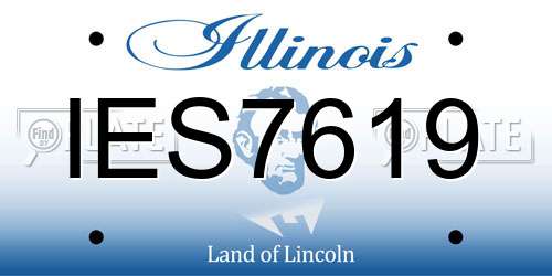 IES7619 Illinois License Plate