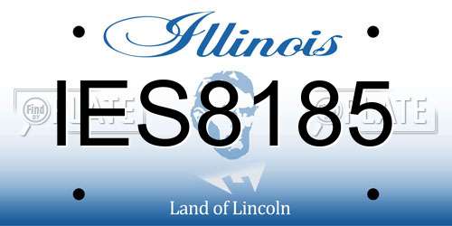 IES8185 Illinois License Plate