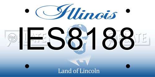 IES8188 Illinois License Plate