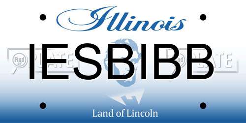 IESBIBB Illinois License Plate