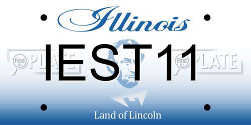 IEST11 Illinois License Plate