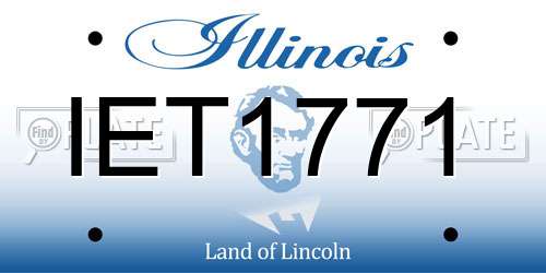 IET1771 Illinois License Plate