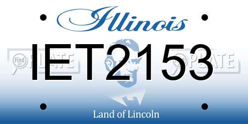 IET2153 Illinois License Plate