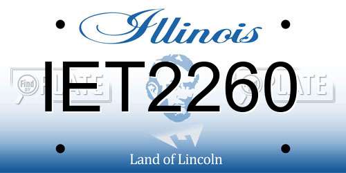 IET2260 Illinois License Plate