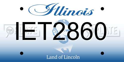 IET2860 Illinois License Plate