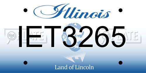 IET3265 Illinois License Plate