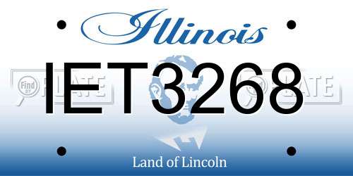 IET3268 Illinois License Plate