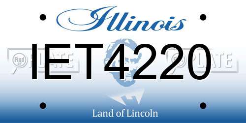 IET4220 Illinois License Plate