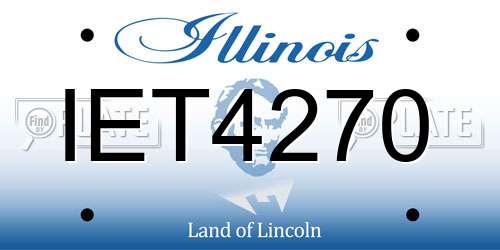 IET4270 Illinois License Plate