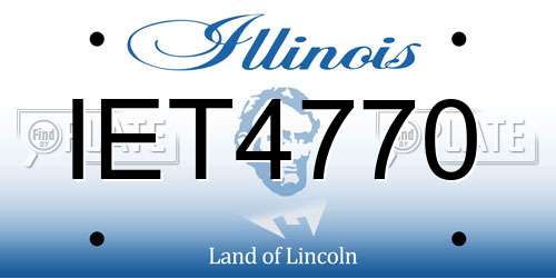 IET4770 Illinois License Plate