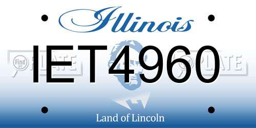 IET4960 Illinois License Plate