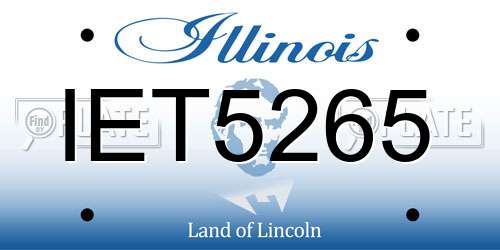 IET5265 Illinois License Plate