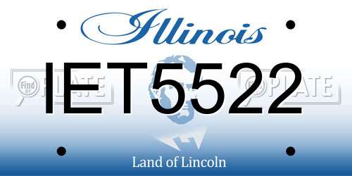 IET5522 Illinois License Plate