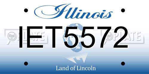 IET5572 Illinois License Plate