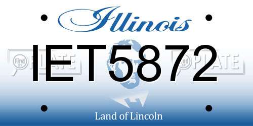 IET5872 Illinois License Plate