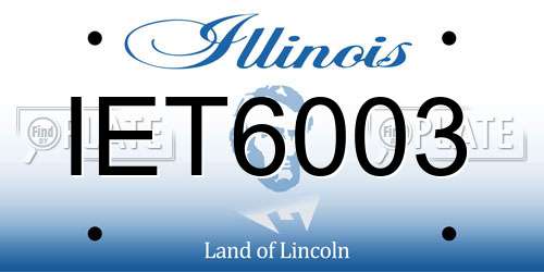 IET6003 Illinois License Plate