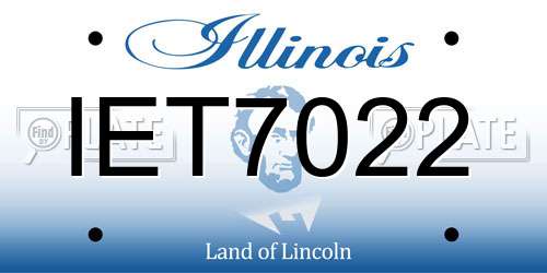 IET7022 Illinois License Plate