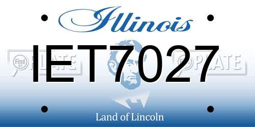 IET7027 Illinois License Plate