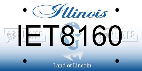 IET8160 Illinois License Plate